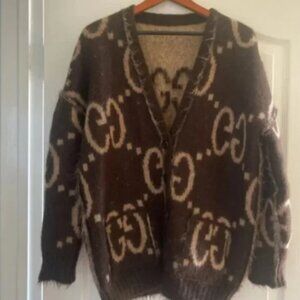 Gucci Reversible GG Mohair Cardigan